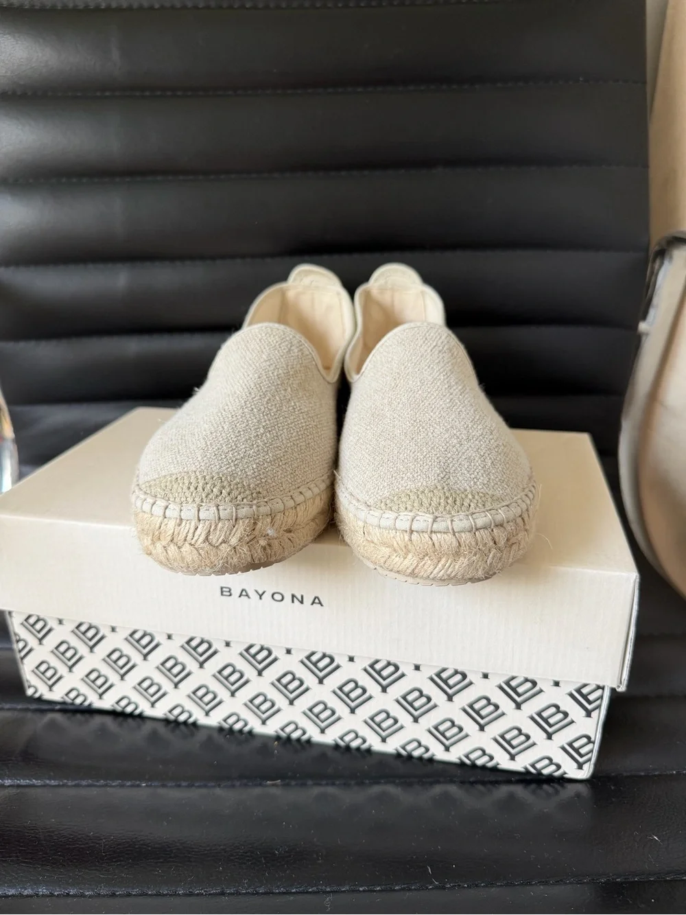 New Bayona Women's Espadrille Slip-On in Natural Beige